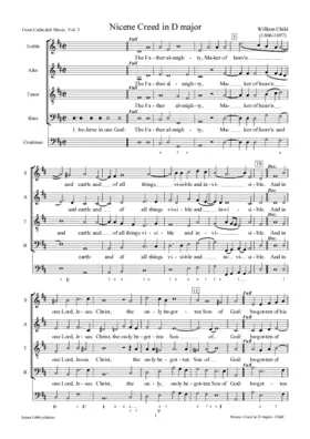 Nicene Creed in D major