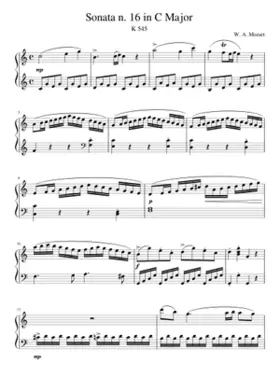 Piano Sonata No.16 in C major K.545