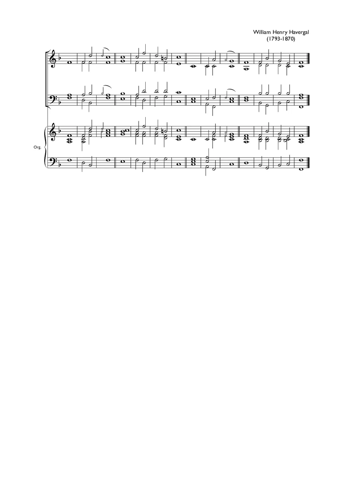Double chant in F major IV - Page 1
