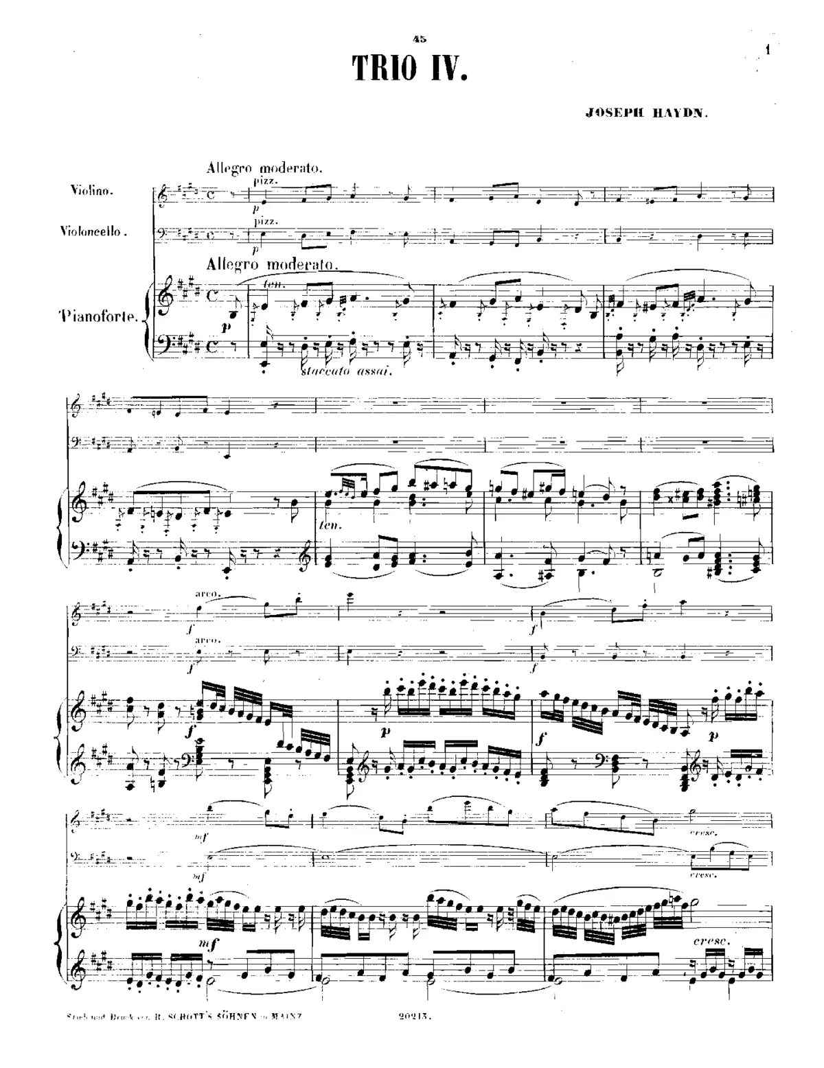 Piano Trio in E major - Page 1