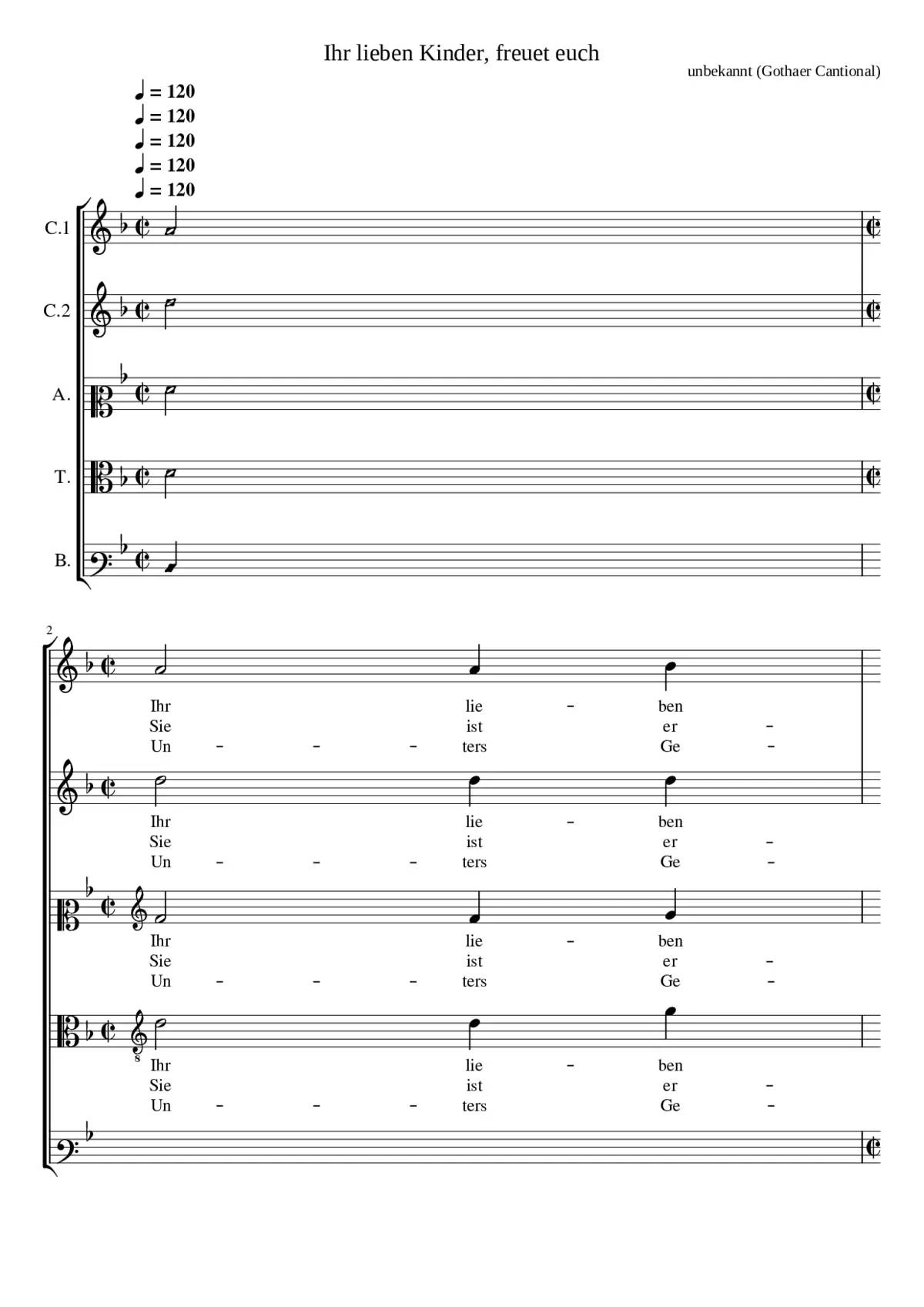 Ihr lieben Kinder freuet euch - Page 1