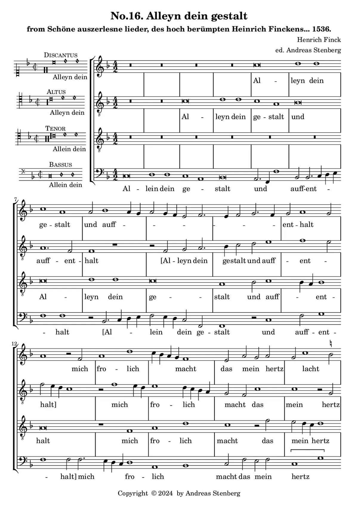 Alleyn dein gestalt - Page 1