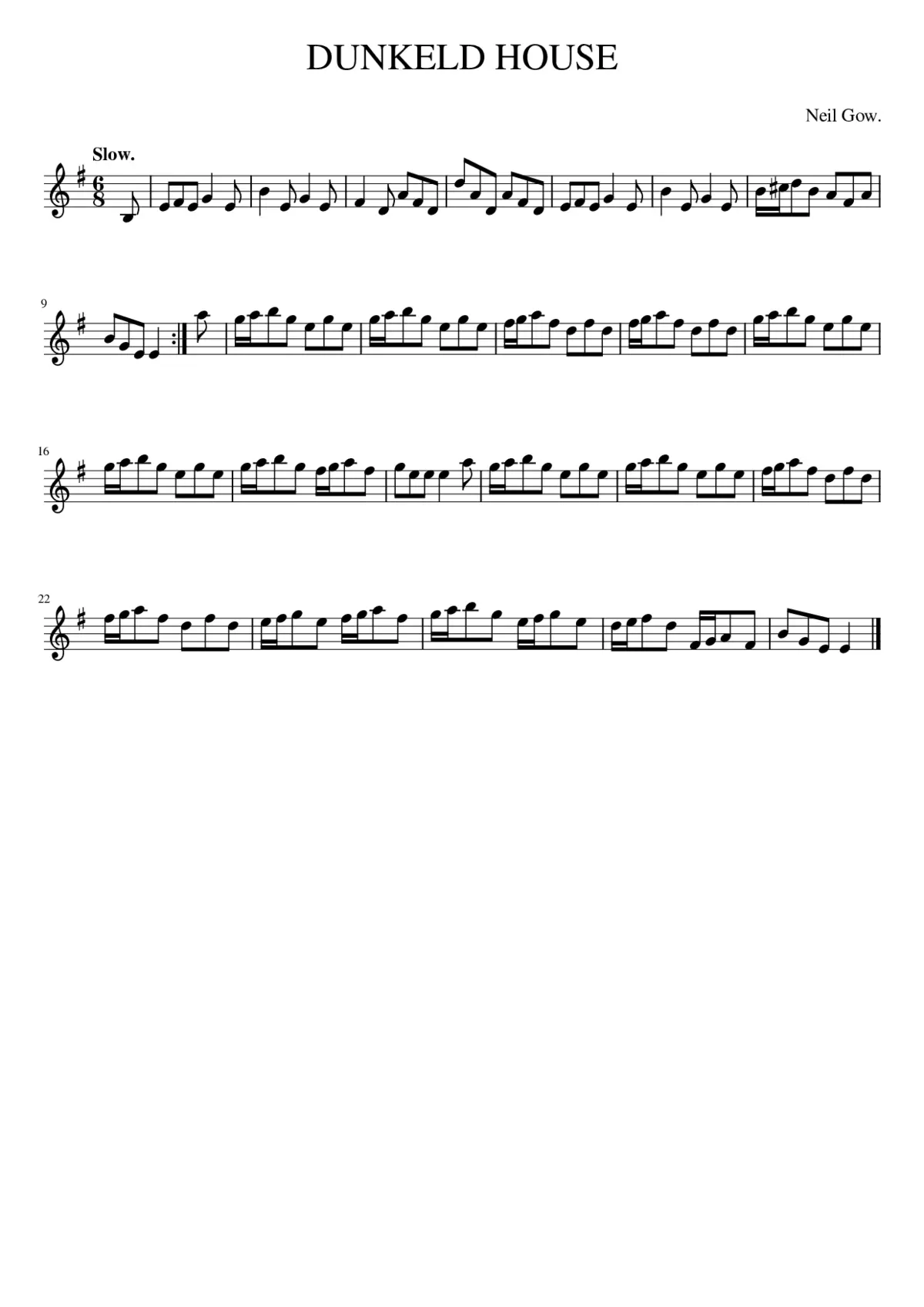 DUNKELD HOUSE - Page 1