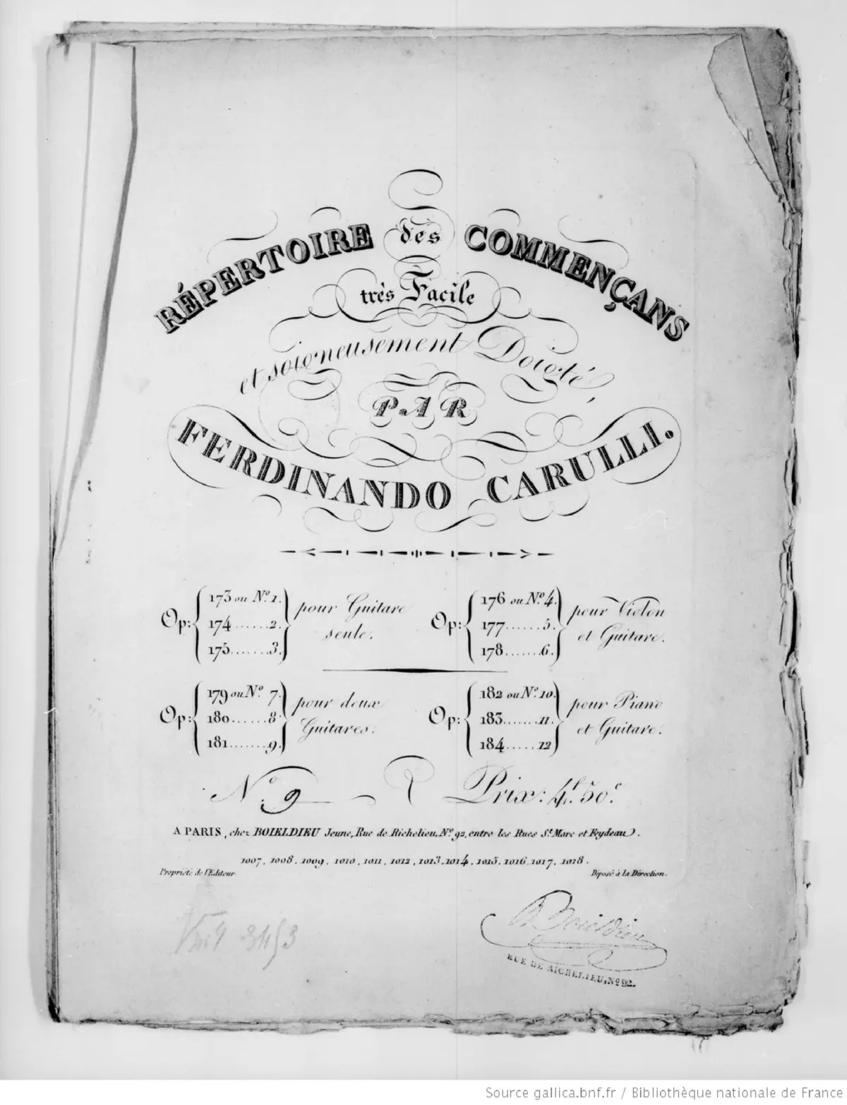 Repertoire des commençans No.9 - Page 1