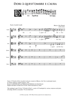 Dori à quest' ombre e l'aura