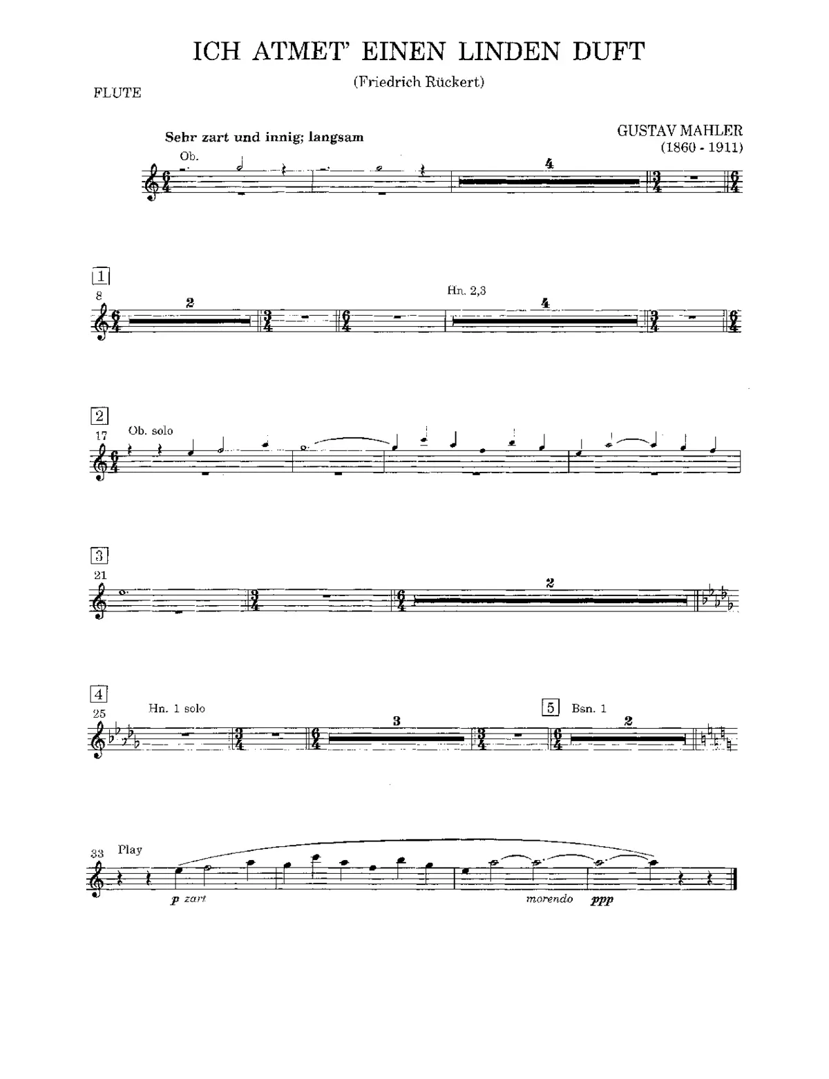Rückert Lieder - Page 1