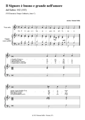 Il Signore è buono e grande nell'amore (Psalm 102-103)