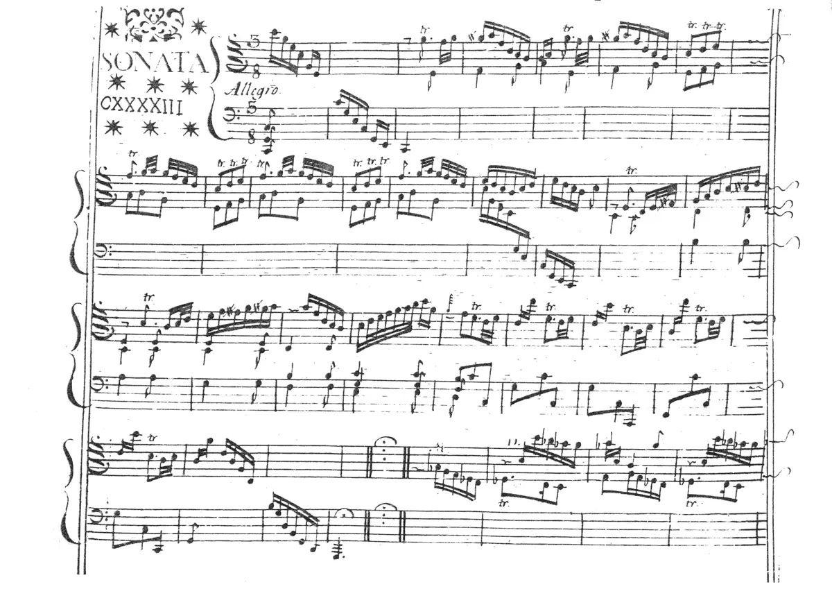 Keyboard Sonata in C major - Page 1