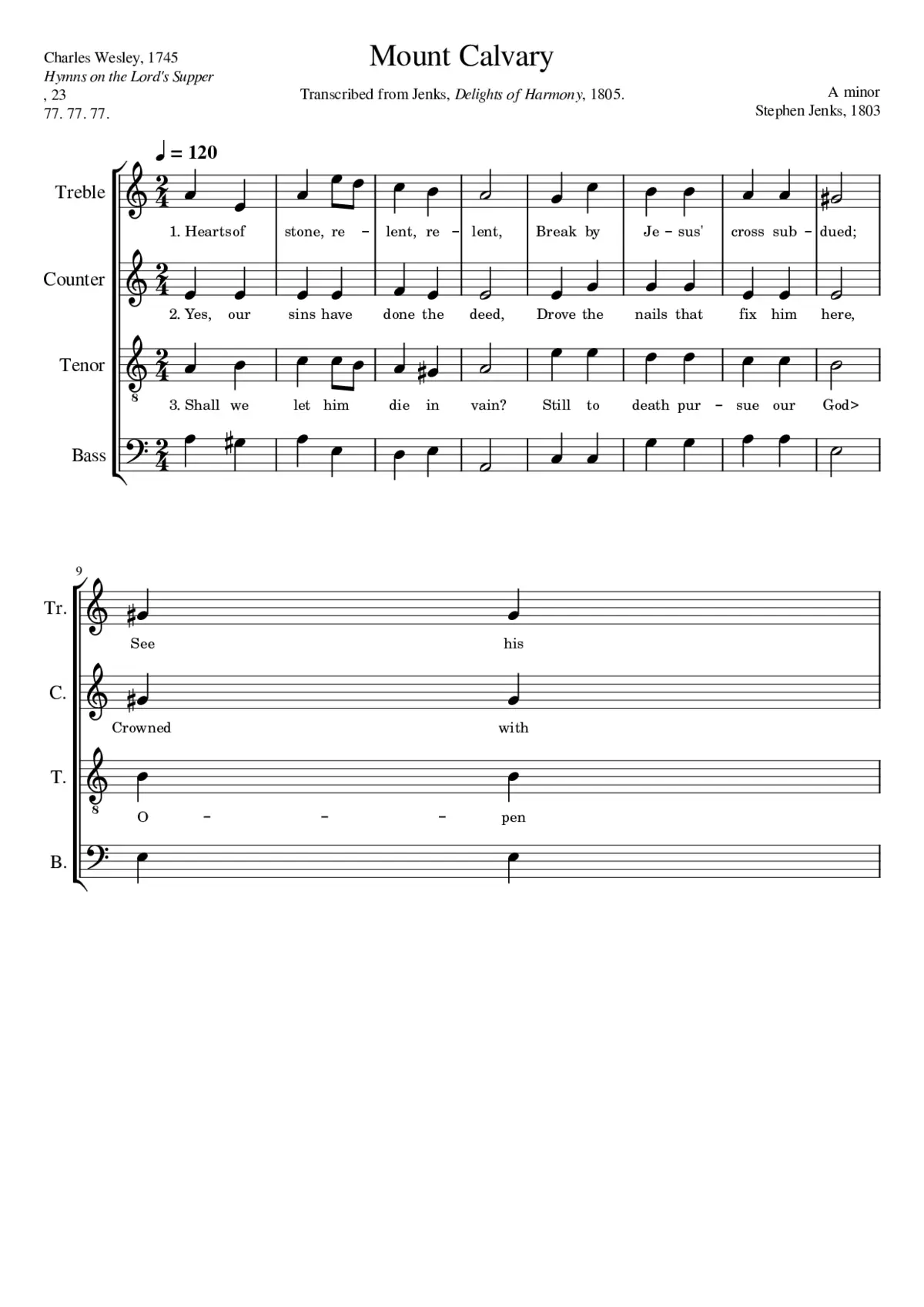 Mount Calvary - Page 1