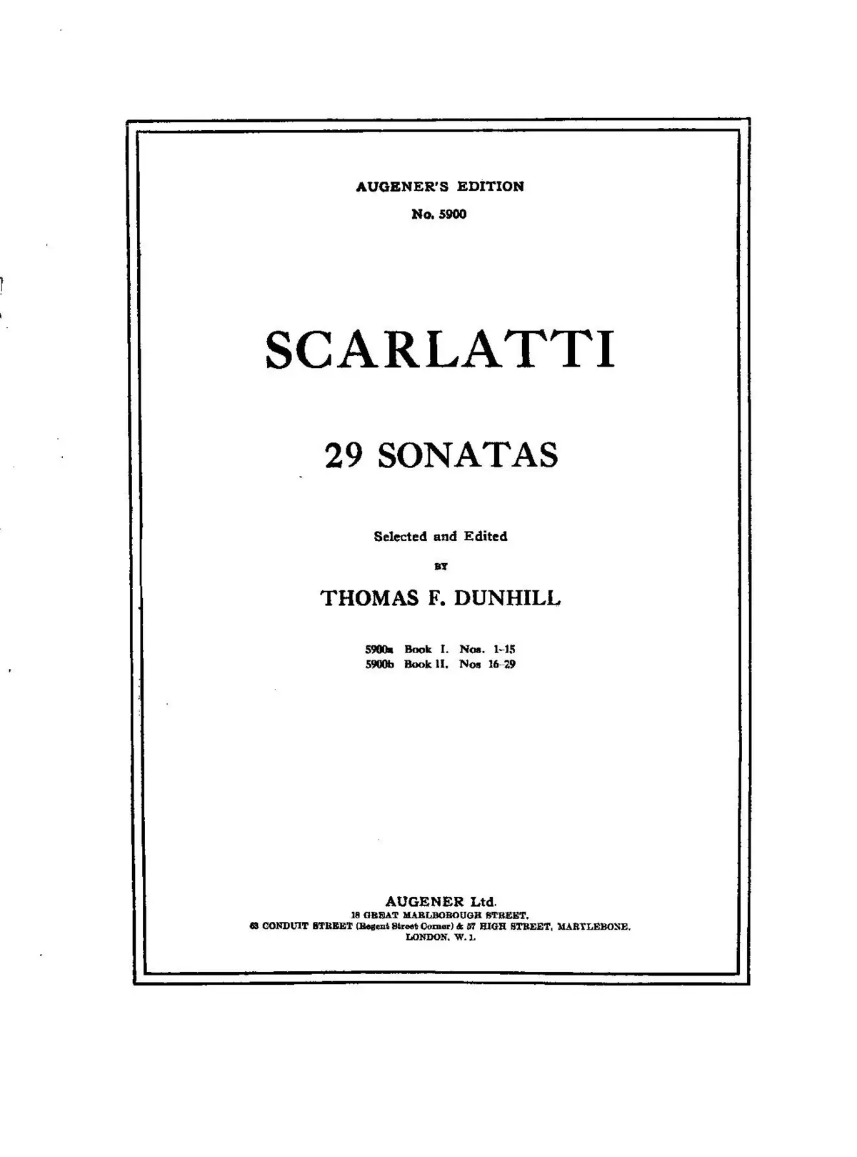 29 Sonatas - Page 1