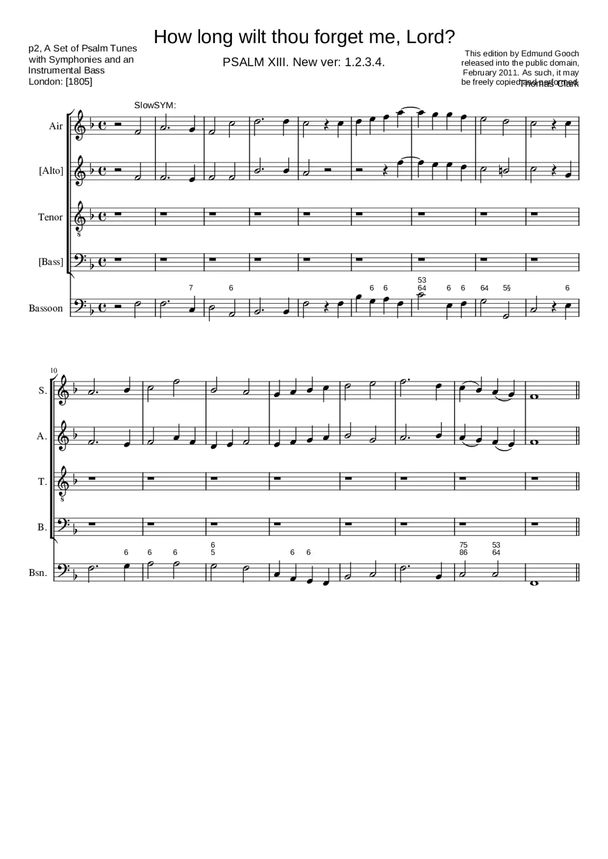 How long wilt thou forget me Lord? - Page 1