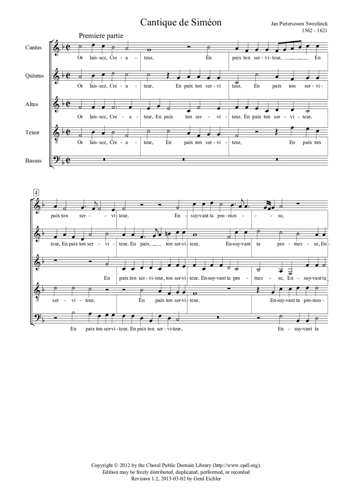 Cantique de Siméon - Page 1