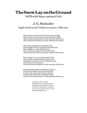 The snow lay on the ground