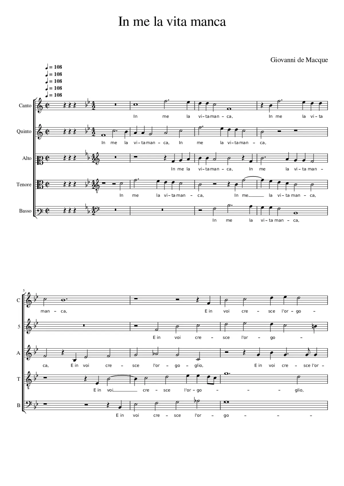 In me la vita manca - Page 1
