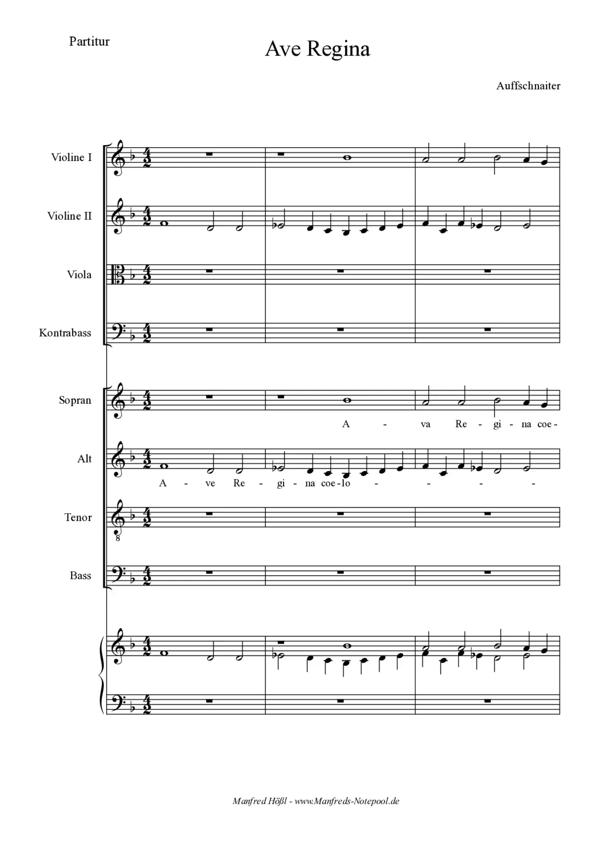 Ave Regina - Page 1