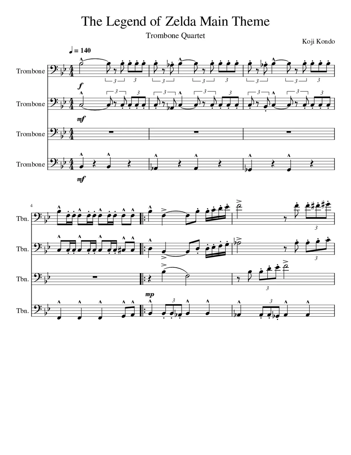 the legend of zelda main theme - Page 1