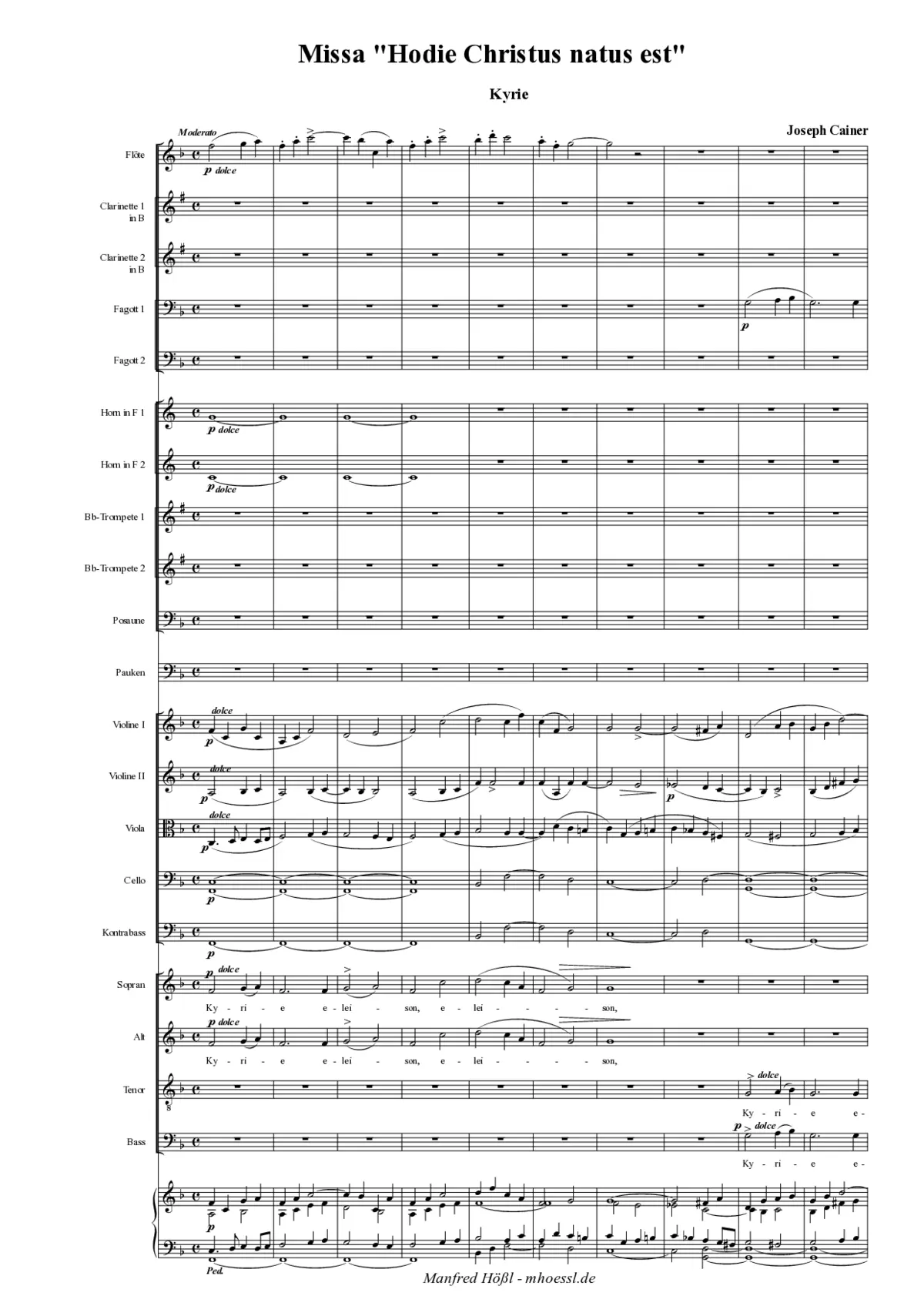 Missa Hodie Christus natus - Page 1