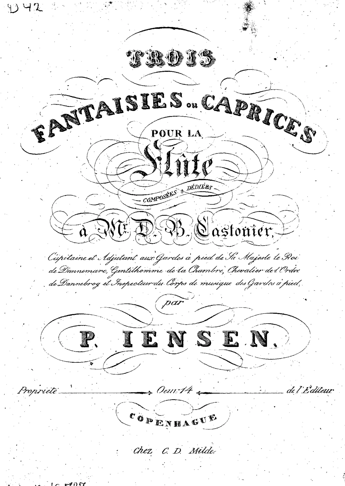 3 Fantaisies-Caprices for Flute - Page 1