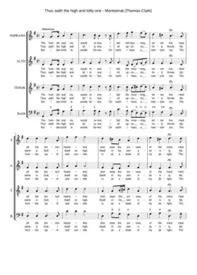 Thus saith the high and lofty one