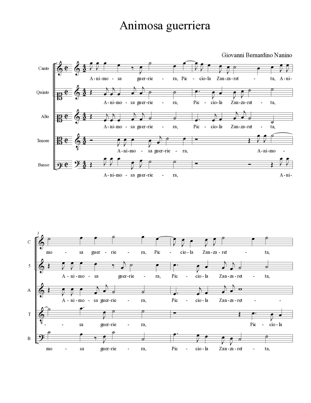 Animosa guerriera - Page 1