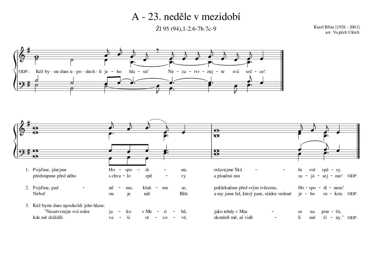 A - 23. neděle v mezidobí - Page 1
