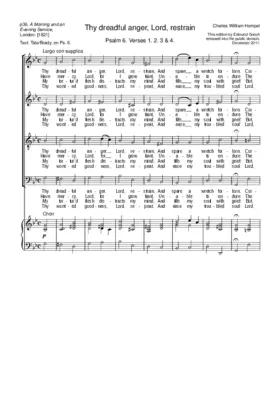 Thy dreadful anger, Lord, restrain