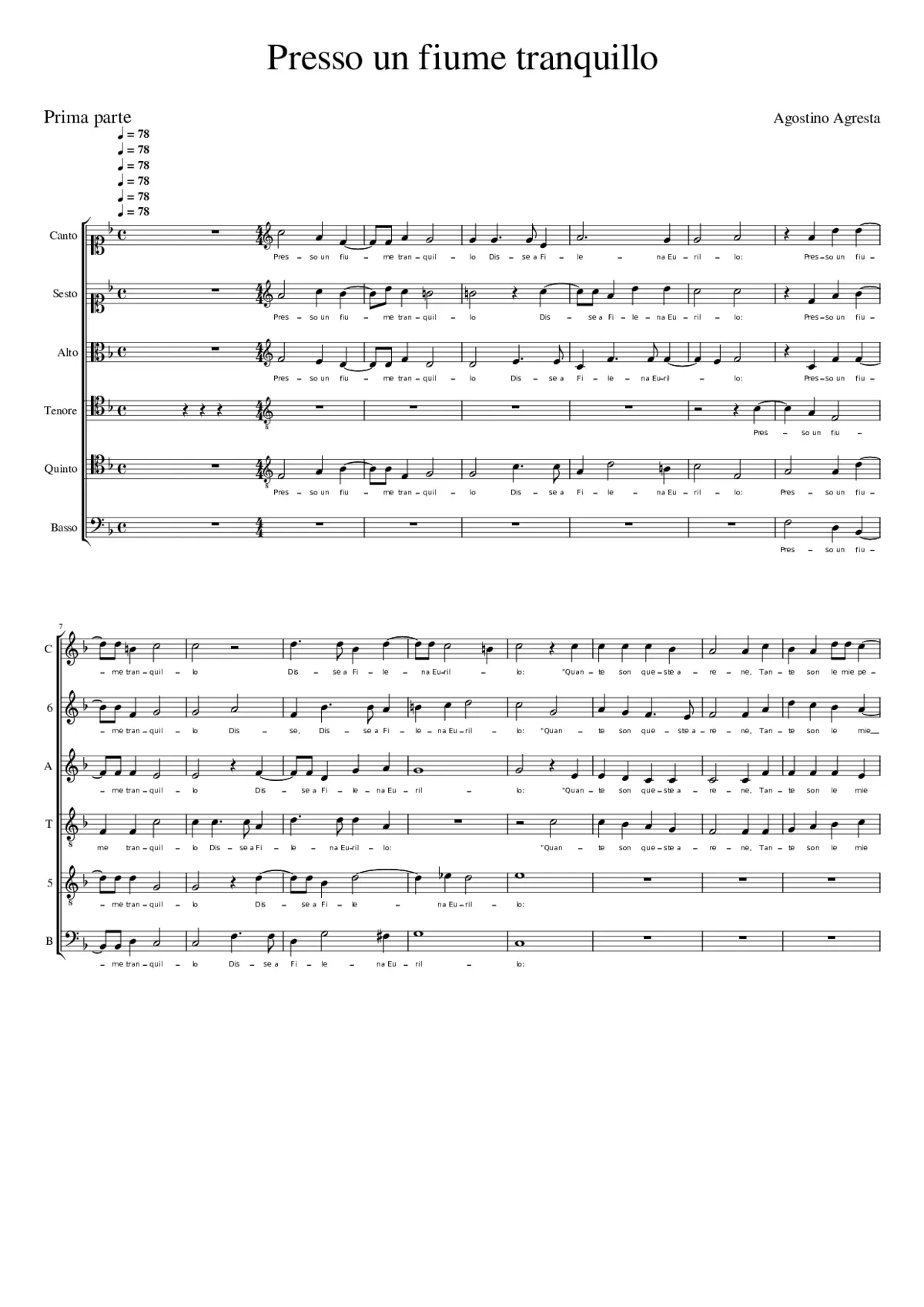 Presso un fiume tranquillo - Page 1