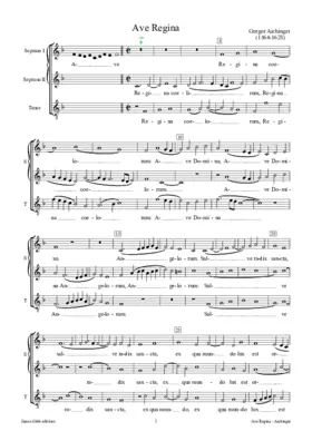 Ave Regina coelorum a 3