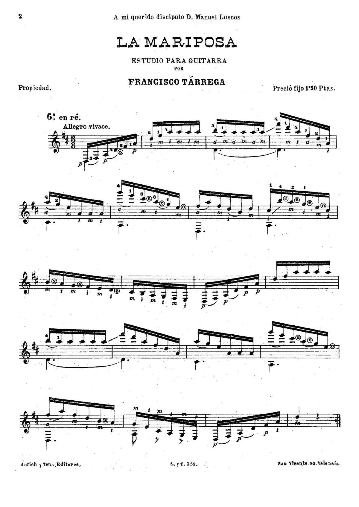 The Butterfly Etude - Page 1