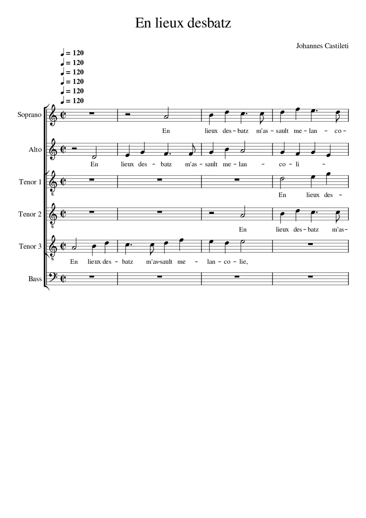 En lieux desbatz - Page 1