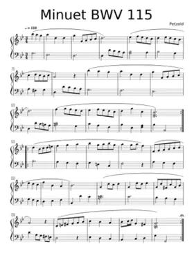 Minuet in G minor BWV Anh.115