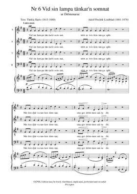 Nr 6 Vid sin lampa tänkar'n somnat