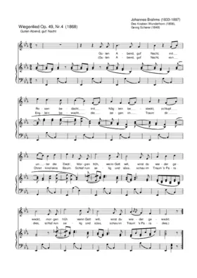 Wiegenlied, Op. 49, No. 4