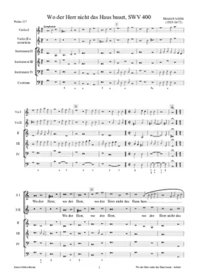 Wo der Herr nicht das Haus bauet, SWV 400
