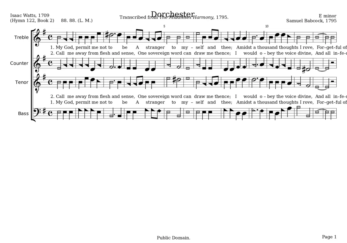 Dorchester - Samuel Babcock - Page 1