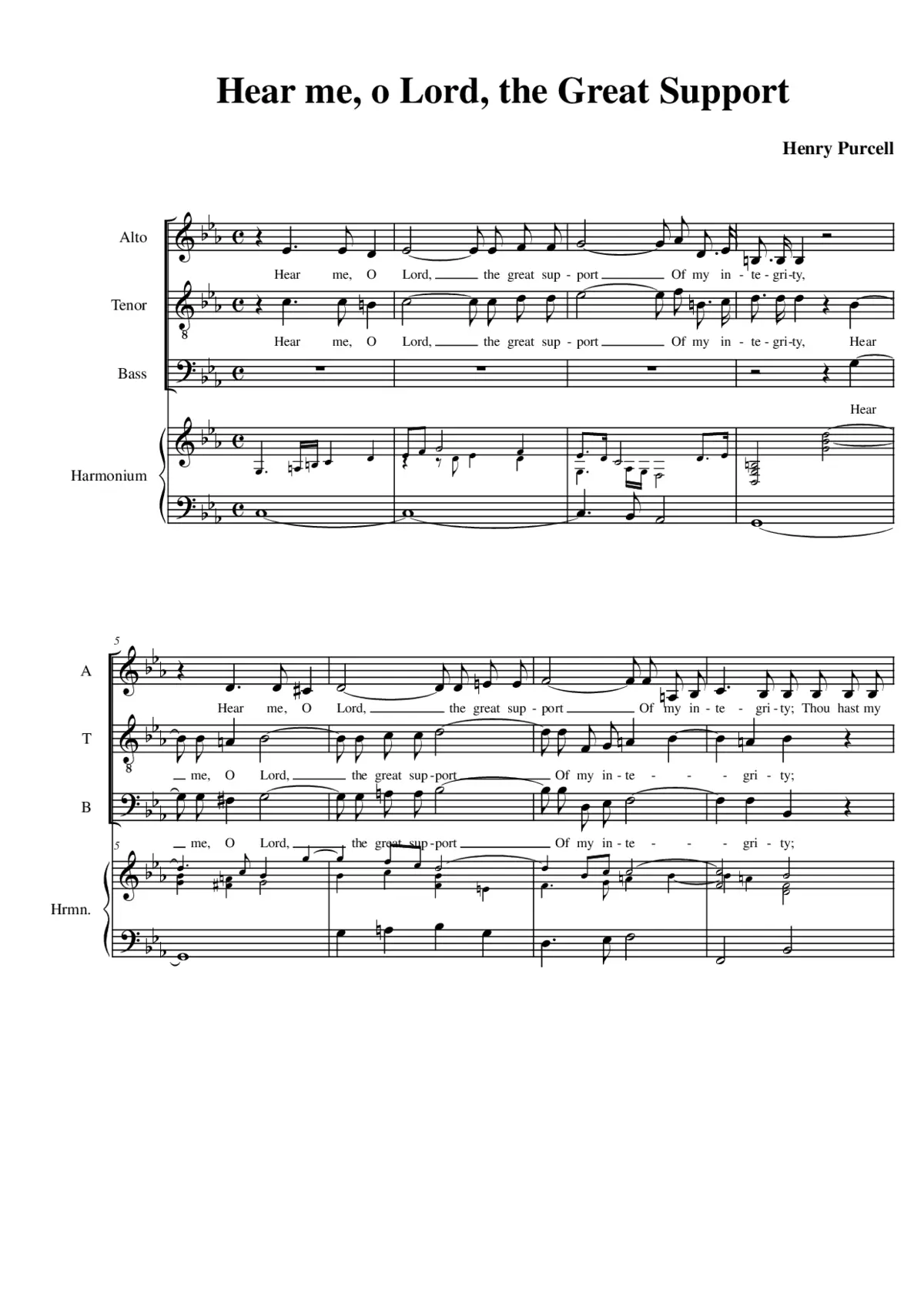 Hear me, O Lord, the great support - Page 1