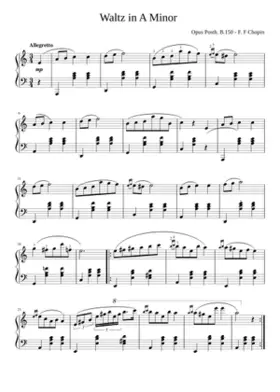 Waltz in A minor B.150