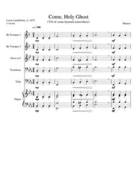 Come Holy Ghost