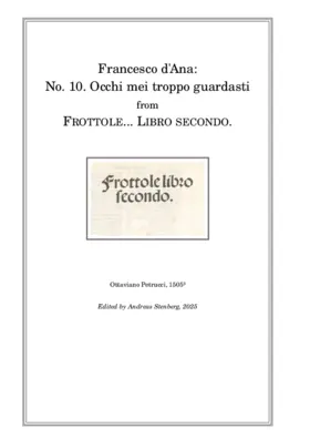 Occhi mei troppo guardasti