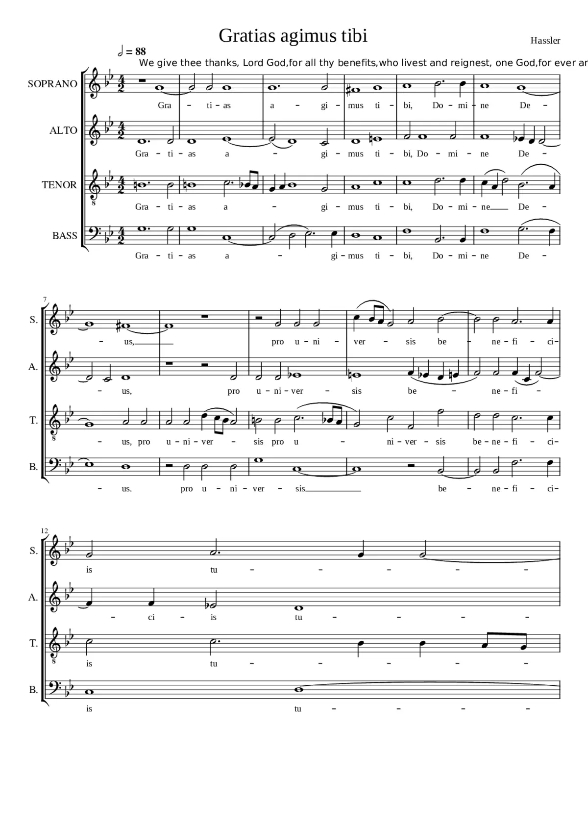 Gratias agimus tibi - Page 1