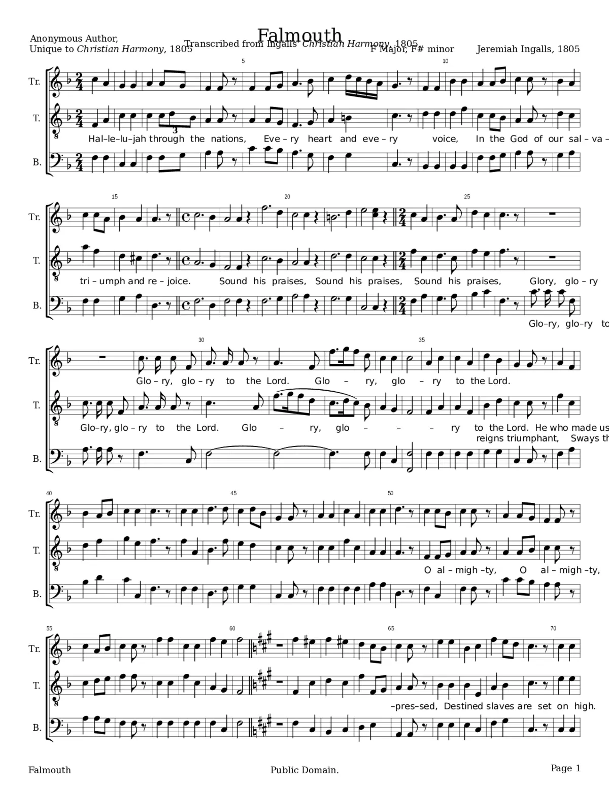 Falmouth - Jeremiah Ingalls - Page 1