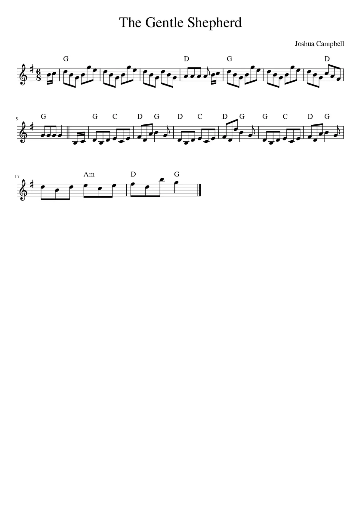 the Gentle Shepherd - Page 1