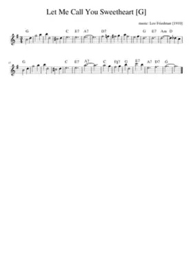 Let Me Call You Sweetheart