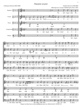Susanne un jour (5 voices)