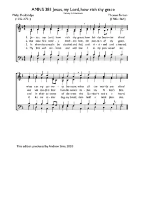 Jesus, my Lord, how rich thy grace