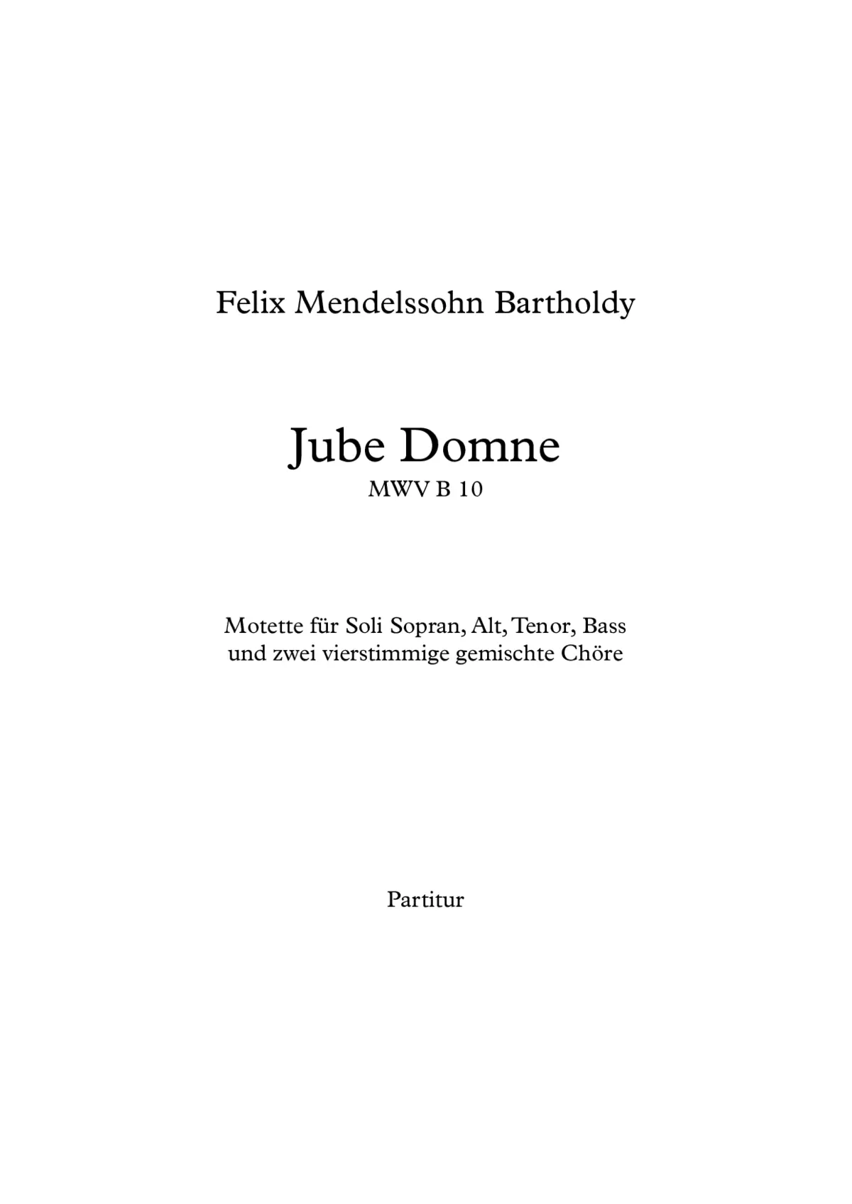 Jube Domine - Page 1