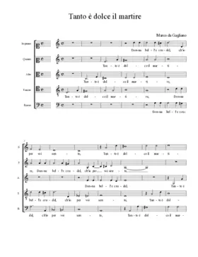 Tanto è dolce il martire