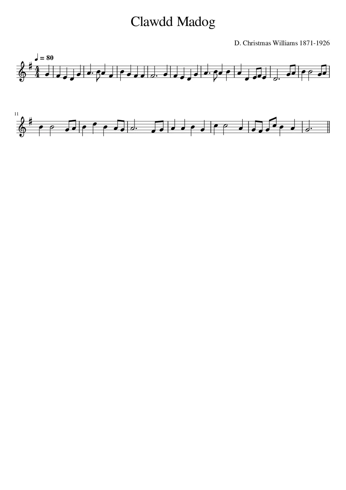 Clawdd Madog - Page 1