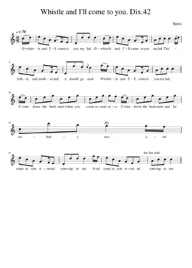 Whistle and I'll come to you. Dix.42