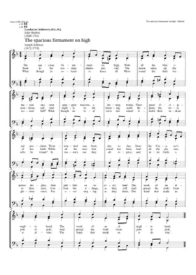 The spacious firmament on high